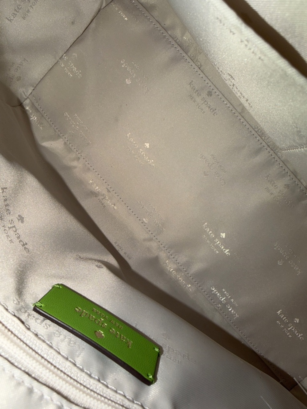 kate spade Bright Green Leather Satchel with Removable Strap - Picture 3 of 3